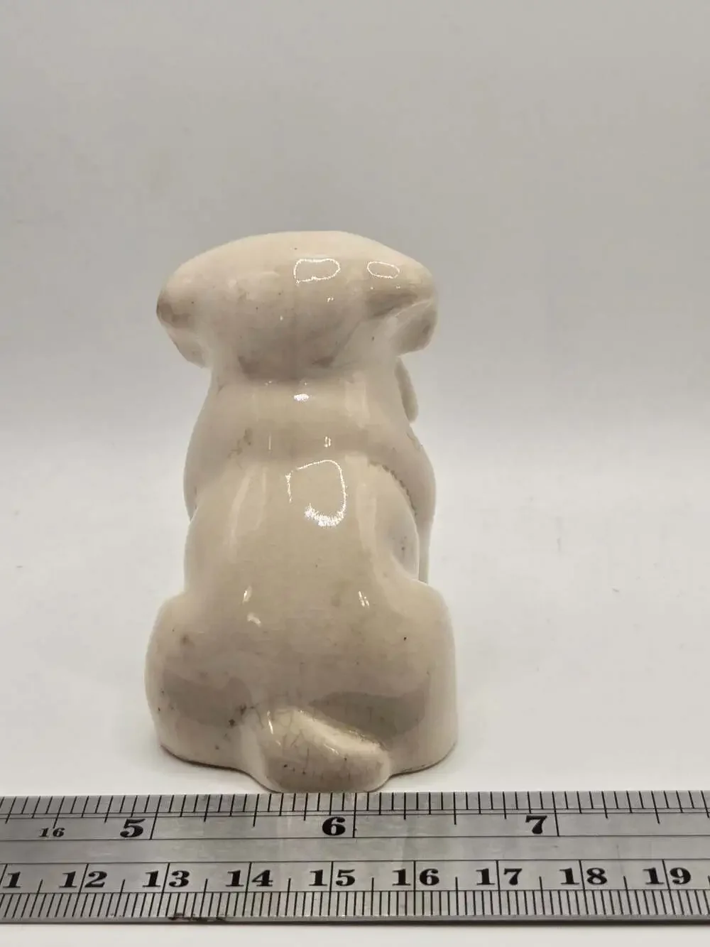 Vintage Ceramic Sitting Dog Salt or Pepper Shaker